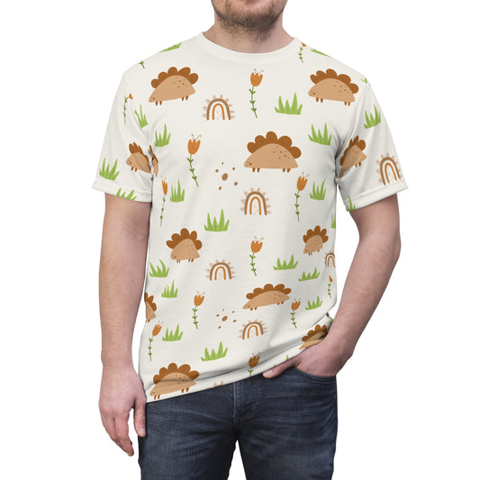 Men's Cut & Sew Tee (Dinosaur Design)