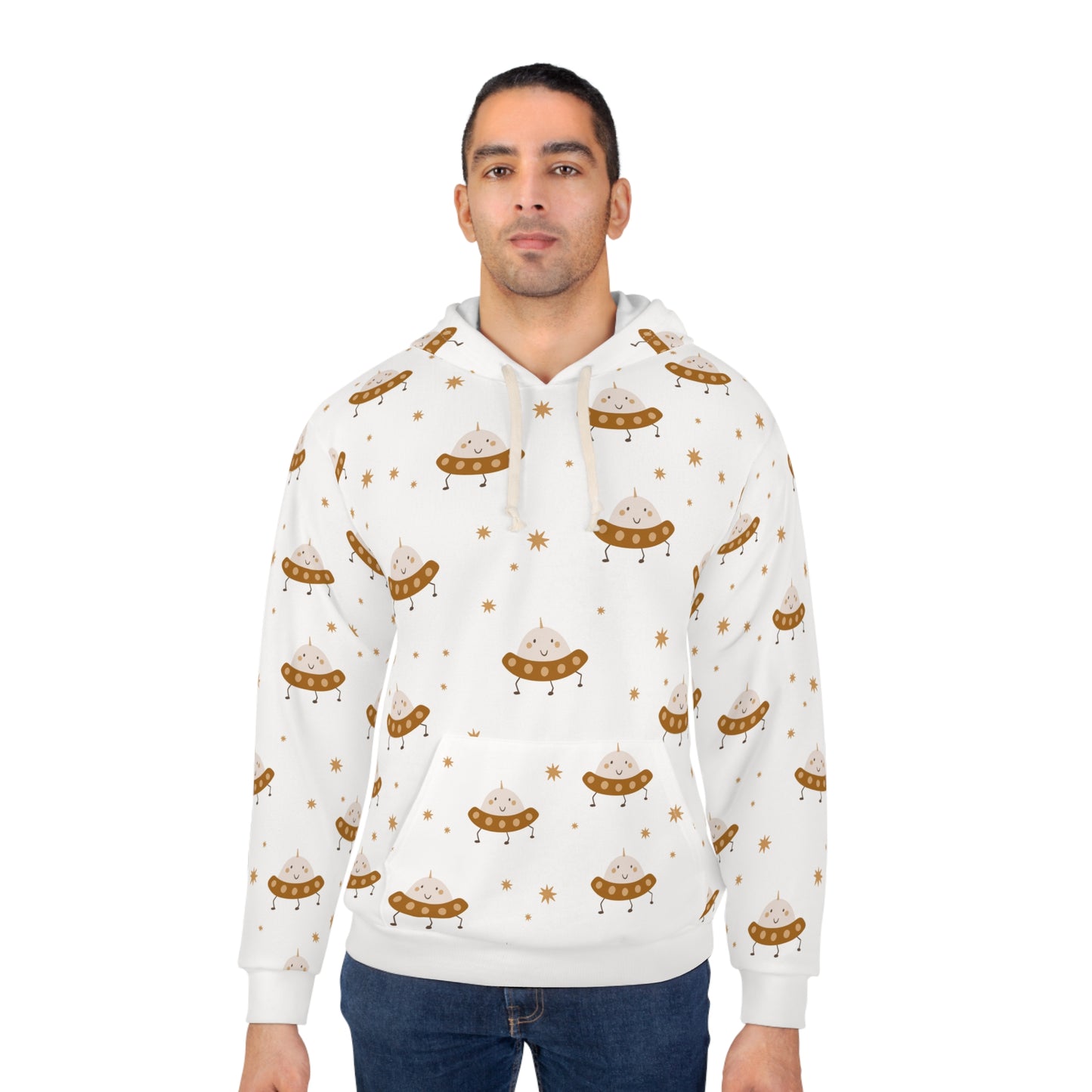 Unisex Pullover Hoodie (Space Design)
