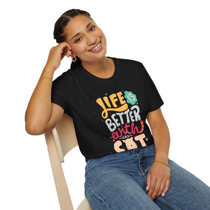 Life Is Better With A Cat Unisex T-Shirt