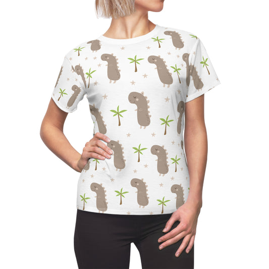 Women's Cut & Sew Tee (Dinosaur Design)