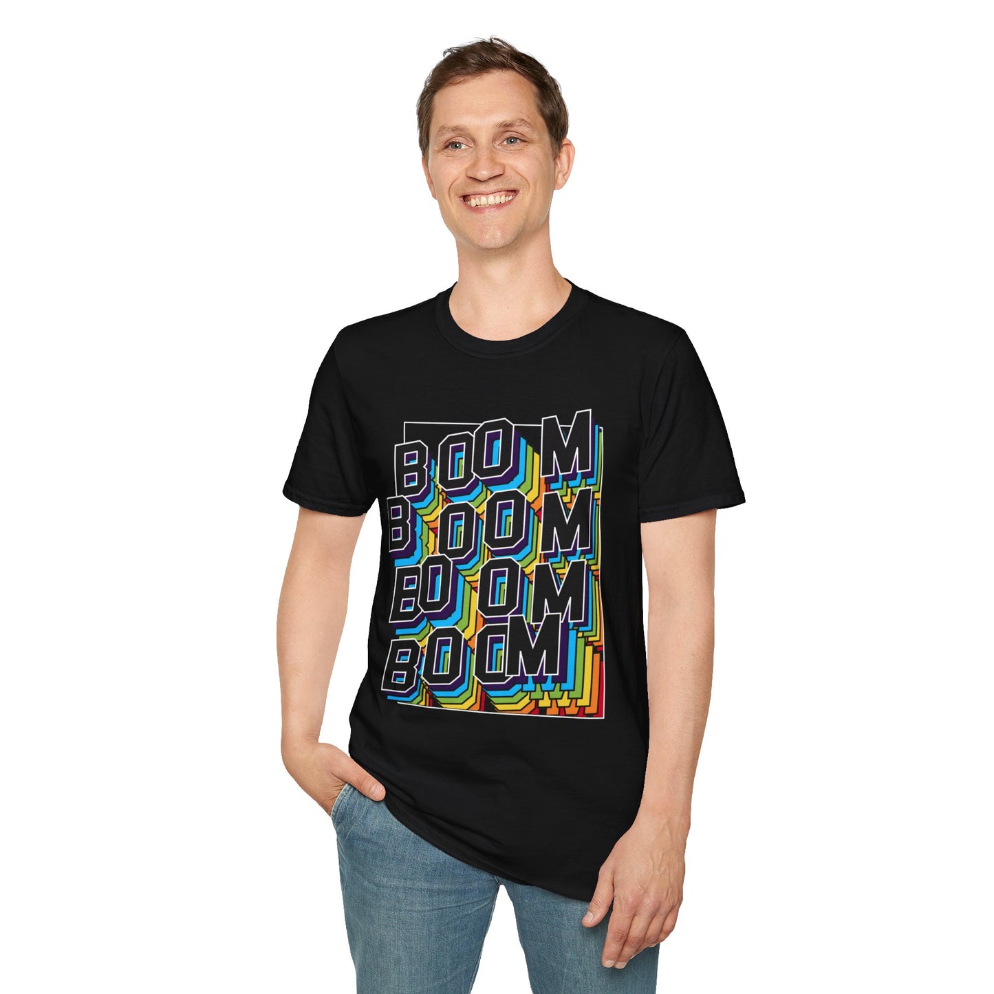 Retro Boom Graphic Unisex T-Shirt