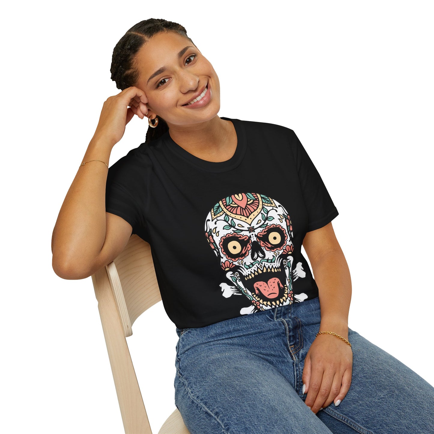 Colorful Skull Graphic Unisex T-Shirt