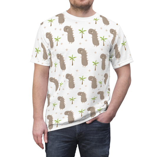 Men's Cut & Sew Tee (Dinosaur Design)