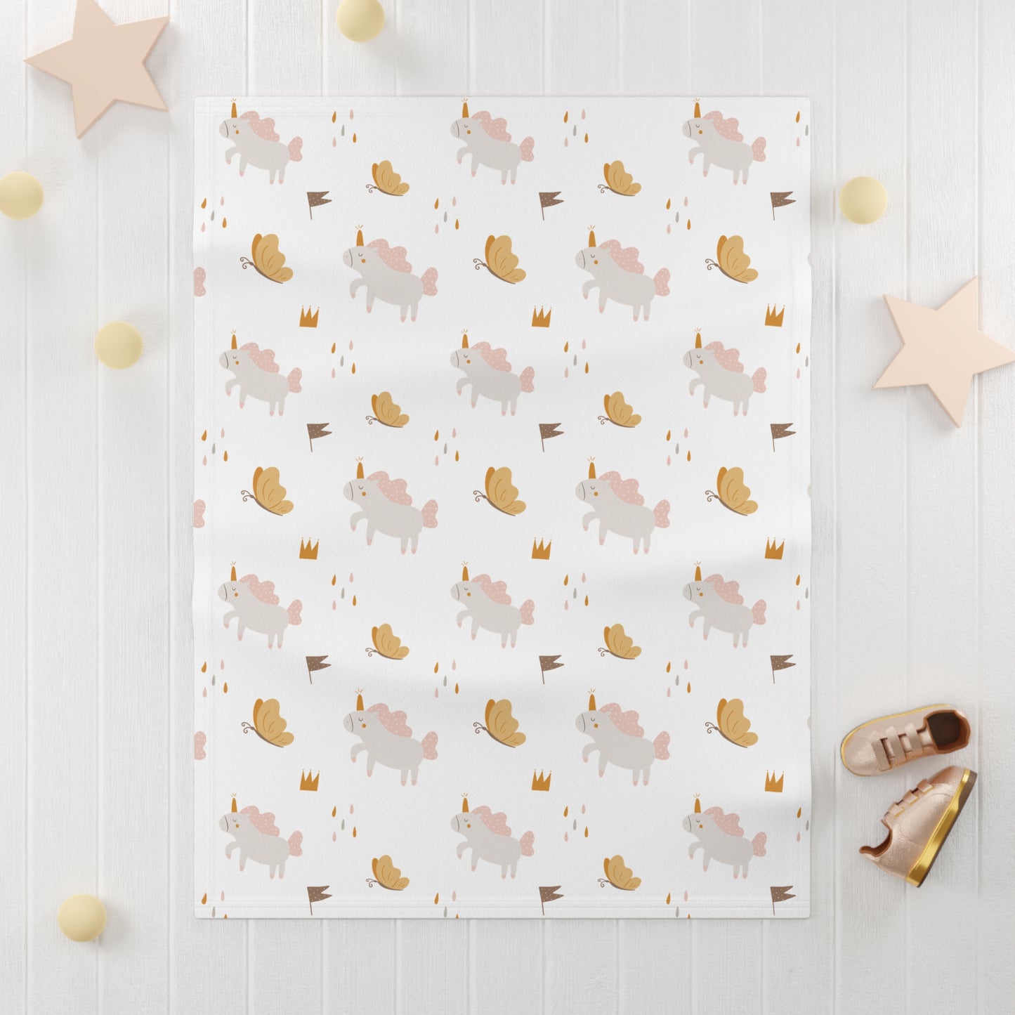 Baby Soft Fleece Blanket (Unicorn Design)