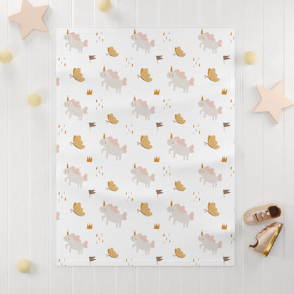 Baby Soft Fleece Blanket (Unicorn Design)