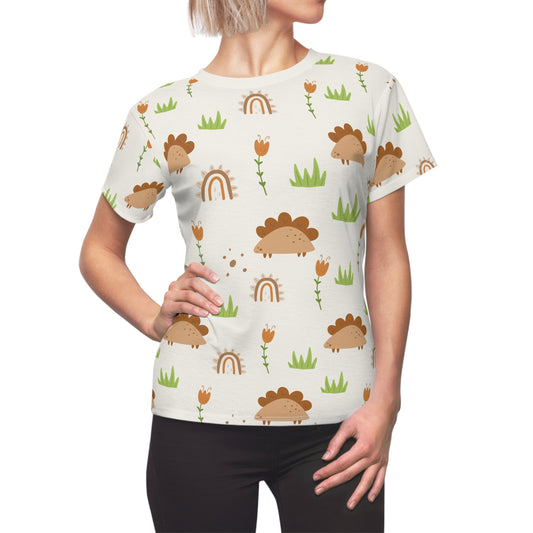 Women's Cut & Sew Tee (Dinosaur Design)