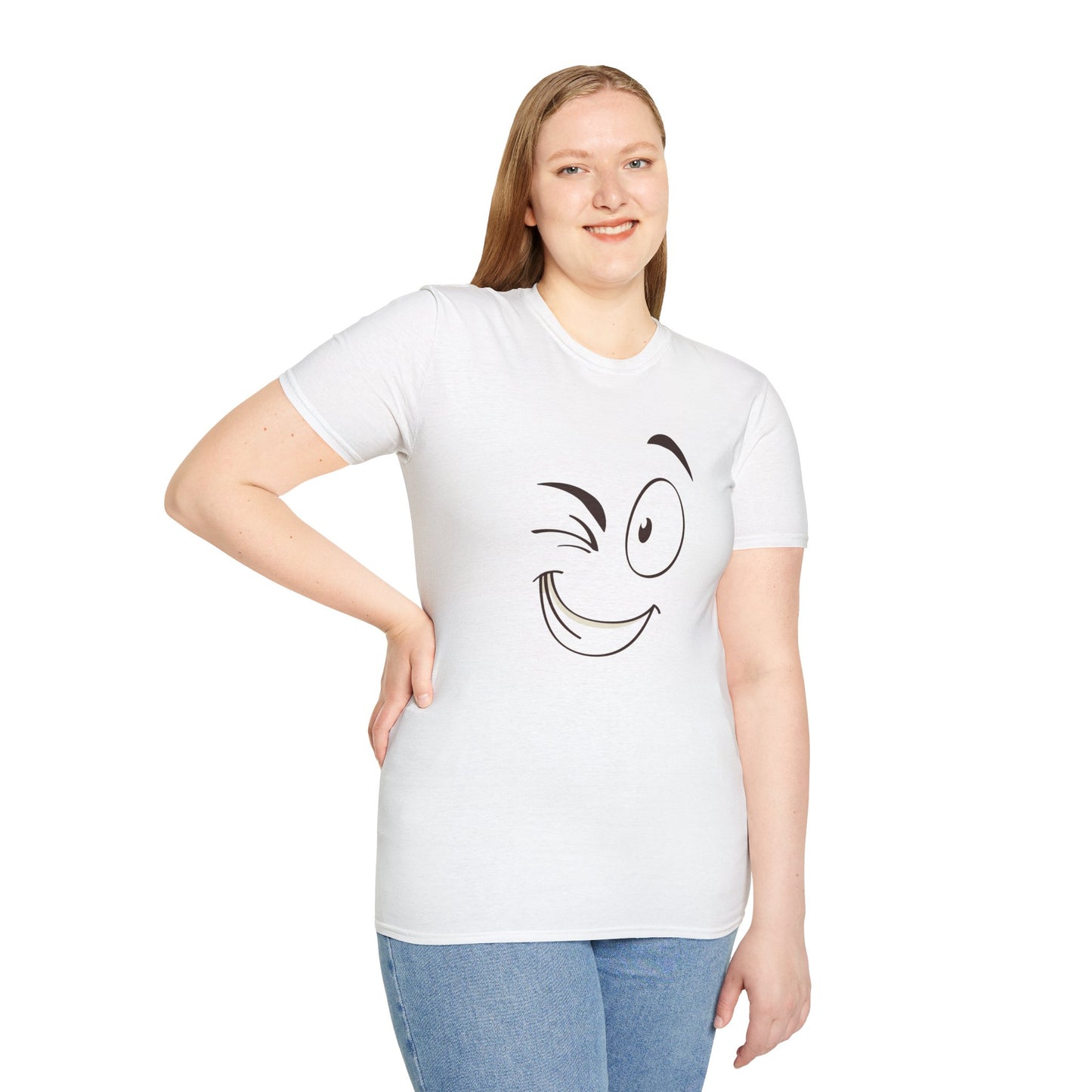 Playful Winking Face Unisex T-Shirt