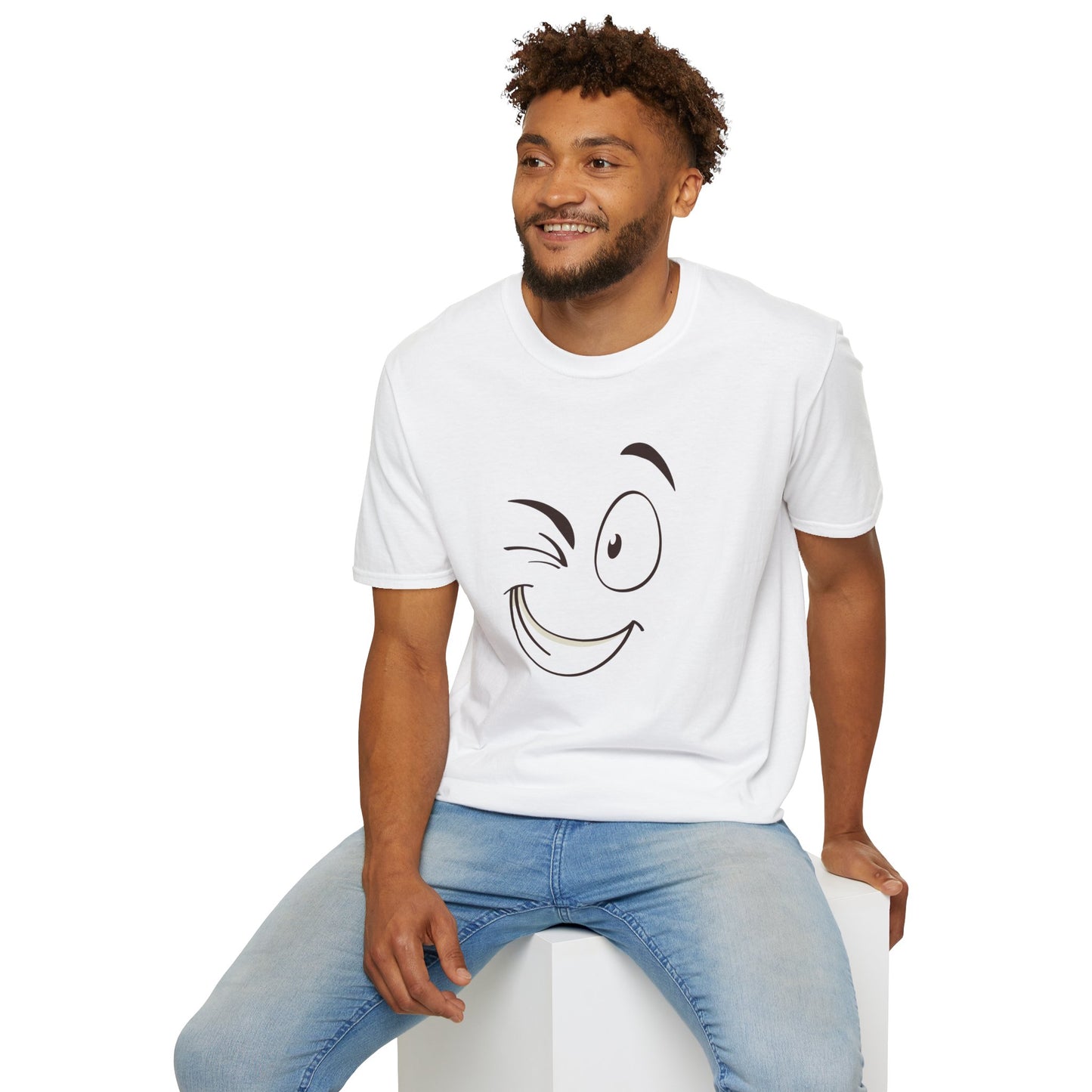 Playful Winking Face Unisex T-Shirt