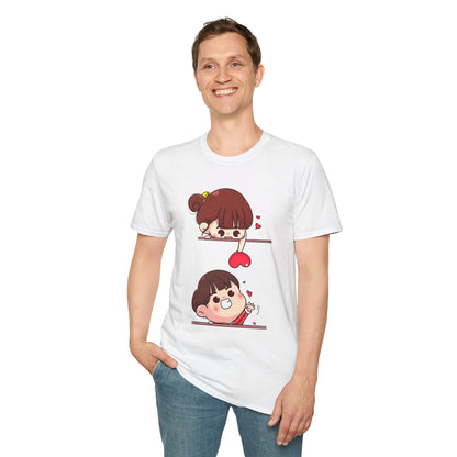 Cute Cartoon Love Unisex T-Shirt