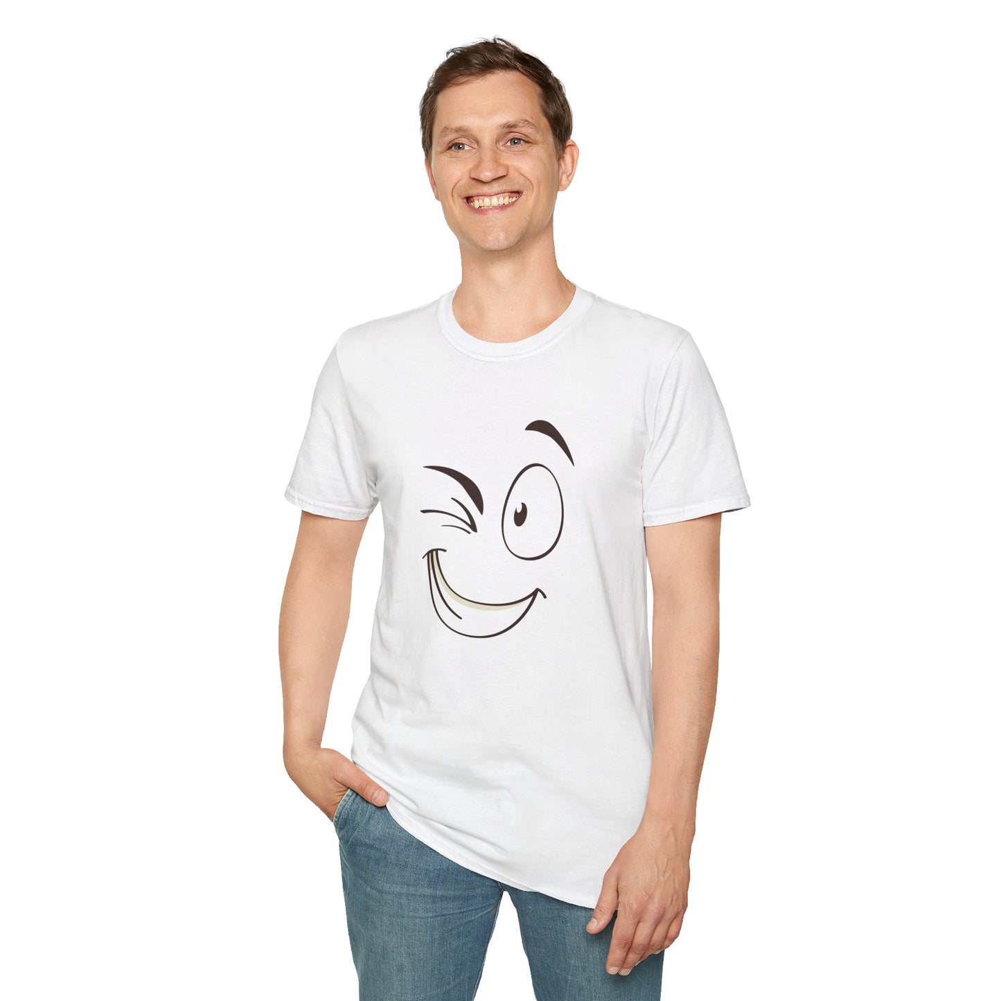 Playful Winking Face Unisex T-Shirt